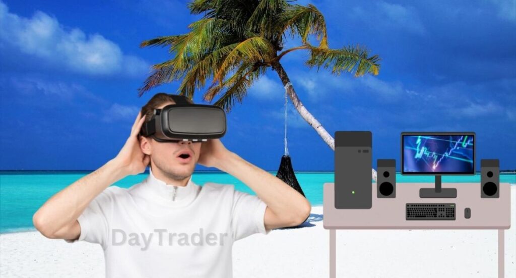Trading while traveling in VR
