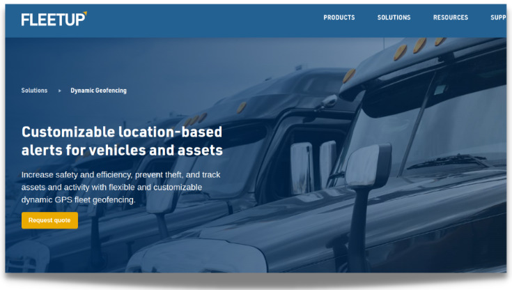 fleetup, a location-based vehicle tracking system