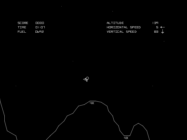 Lunar Lander, the best video game of the 60s